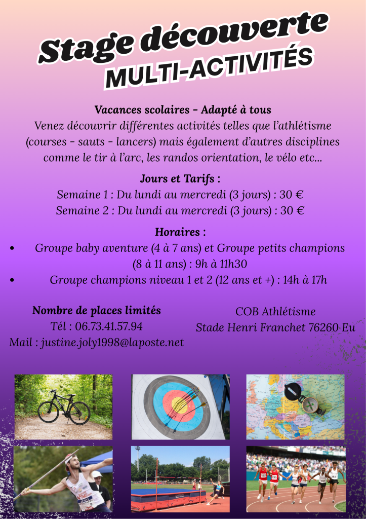 Stage découverte Multi-activités
