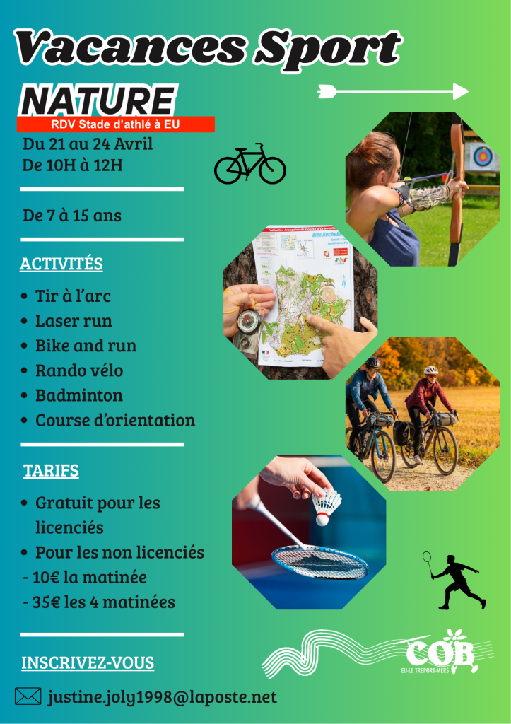 🌿 Stage Sport Nature – Vacances d’avril ! 🌿